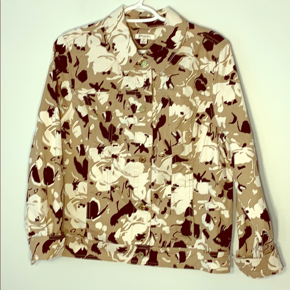 Liz Claiborne Camo Jacket Sz 12